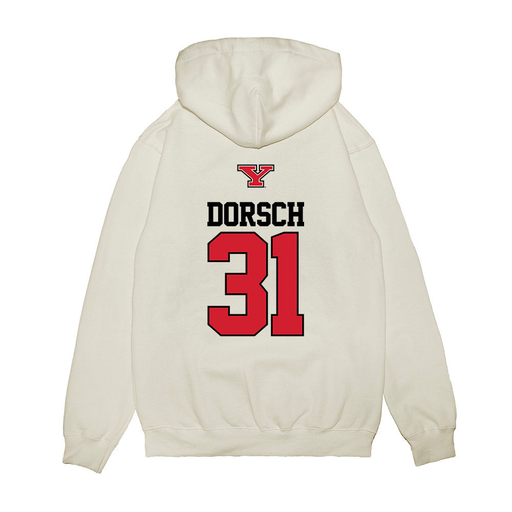 Youngstown State - NCAA Baseball : Aidan Dorsch - USA Raglan Premium Hooded Sweatshirt-1