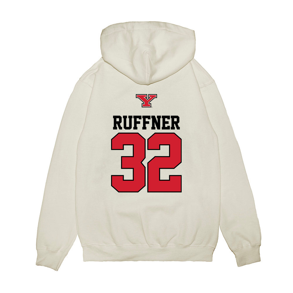 Youngstown State - NCAA Baseball : Teddy Ruffner - USA Raglan Premium Hooded Sweatshirt-1