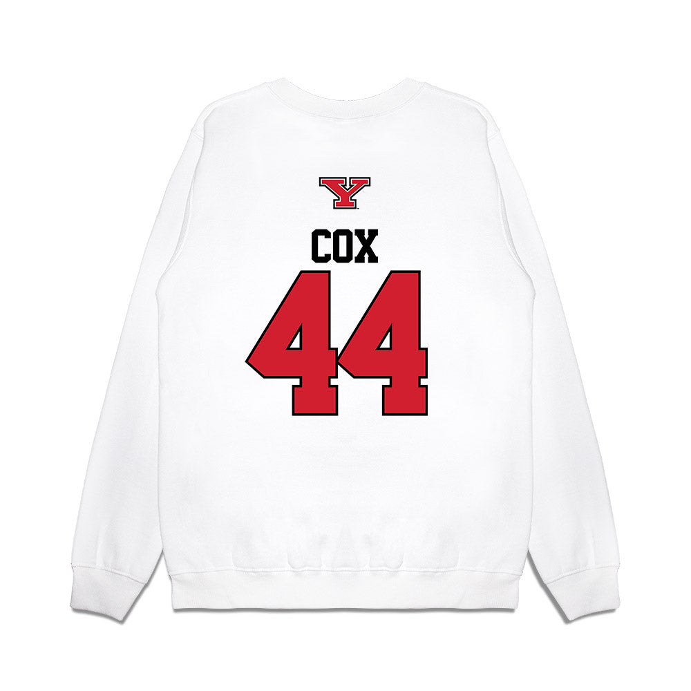 Youngstown State - NCAA Baseball : Banks Cox - USA Raglan Premium Crewneck Sweatshirt-1