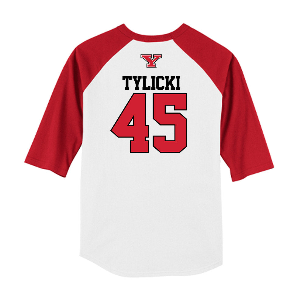 Youngstown State - NCAA Baseball : JJ Tylicki - USA Raglan Raglan Shirt-1