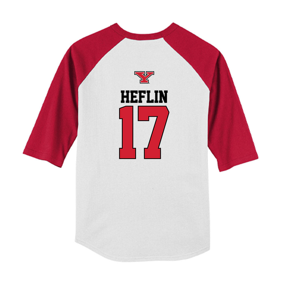 Youngstown State - NCAA Baseball : Tyler Heflin - USA Raglan Youth Raglan T-Shirt-1
