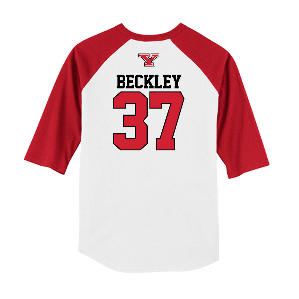 Youngstown State - NCAA Baseball : Nathan Beckley - USA Raglan Raglan Shirt-1
