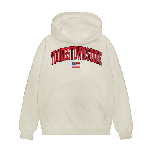 Youngstown State - NCAA Baseball : Jacob Gehring - USA Raglan Premium Hooded Sweatshirt-0