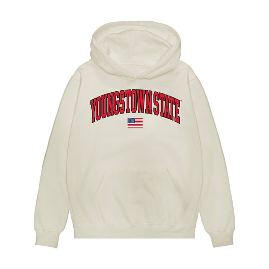 Youngstown State - NCAA Baseball : Nate Ross - USA Raglan Premium Hooded Sweatshirt-0