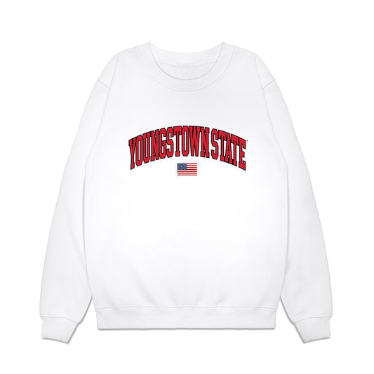 Youngstown State - NCAA Baseball : Banks Cox - USA Raglan Premium Crewneck Sweatshirt-0