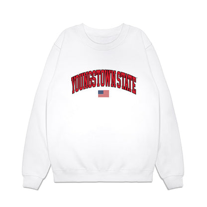Youngstown State - NCAA Baseball : Nathan Beckley - USA Raglan Premium Crewneck Sweatshirt-0