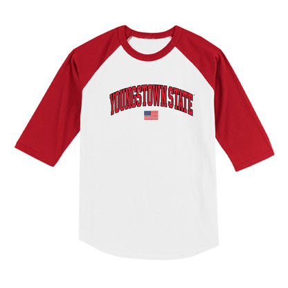 Youngstown State - NCAA Baseball : Nate Ross - USA Raglan Raglan Shirt-0