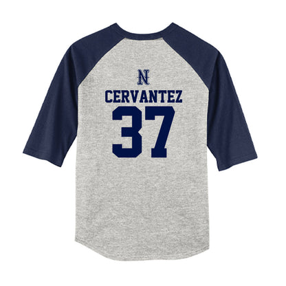 Nevada - NCAA Baseball : Takeo Cervantez - USA Raglan Youth Raglan T-Shirt-1
