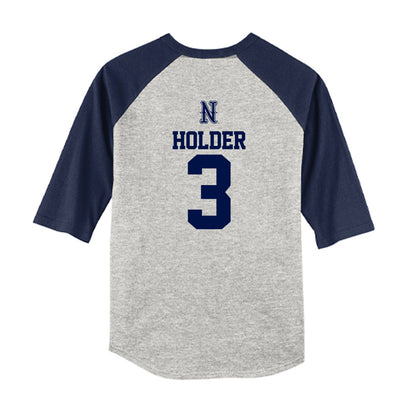 Nevada - NCAA Baseball : Taylor Holder - USA Raglan Youth Raglan T-Shirt-1