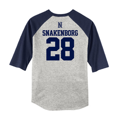 Nevada - NCAA Baseball : nate snakenborg - USA Raglan Raglan Shirt-1