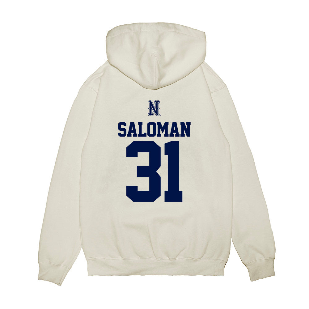 Nevada - NCAA Baseball : Logan Saloman - USA Raglan Premium Hooded Sweatshirt-1