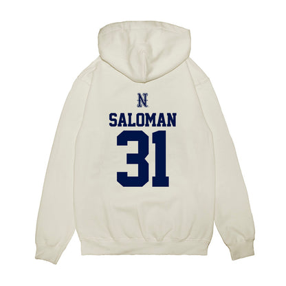 Nevada - NCAA Baseball : Logan Saloman - USA Raglan Premium Hooded Sweatshirt-1