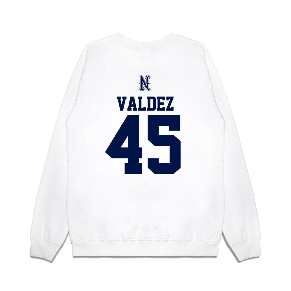 Nevada - NCAA Baseball : Eric Valdez - USA Raglan Premium Crewneck Sweatshirt-1