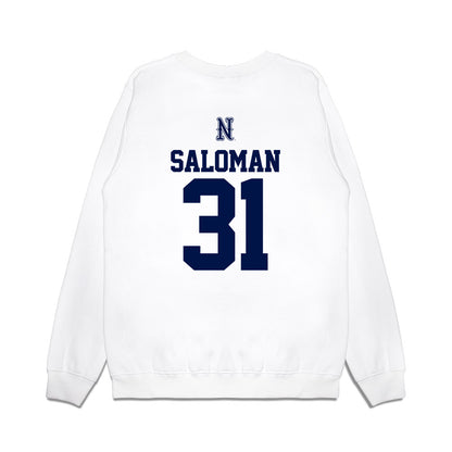Nevada - NCAA Baseball : Logan Saloman - USA Raglan Premium Crewneck Sweatshirt-1