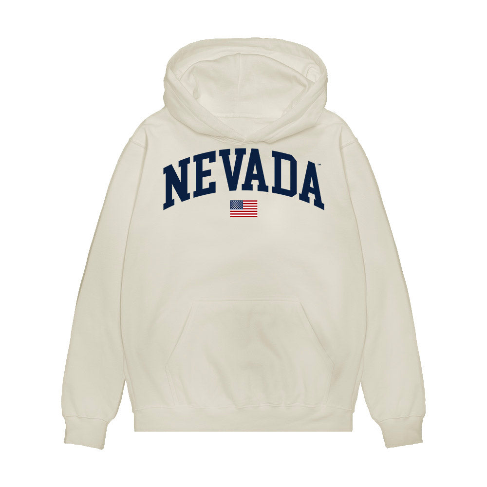 Nevada - NCAA Baseball : Eric Valdez - USA Raglan Premium Hooded Sweatshirt-0