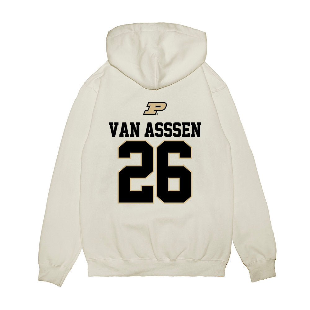 Purdue - NCAA Baseball : Cole Van Asssen - USA Raglan Premium Hooded Sweatshirt-1