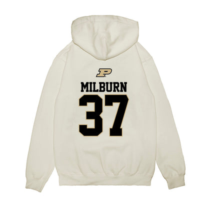 Purdue - NCAA Baseball : Isaac Milburn - USA Raglan Premium Hooded Sweatshirt-1