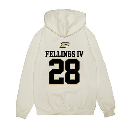Purdue - NCAA Baseball : Eugene Tro Fellings IV - USA Raglan Premium Hooded Sweatshirt-1