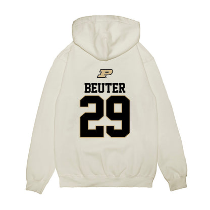 Purdue - NCAA Baseball : Gavin Beuter - USA Raglan Premium Hooded Sweatshirt-1