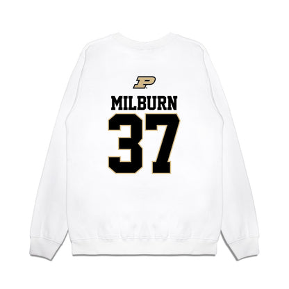 Purdue - NCAA Baseball : Isaac Milburn - USA Raglan Premium Crewneck Sweatshirt-1