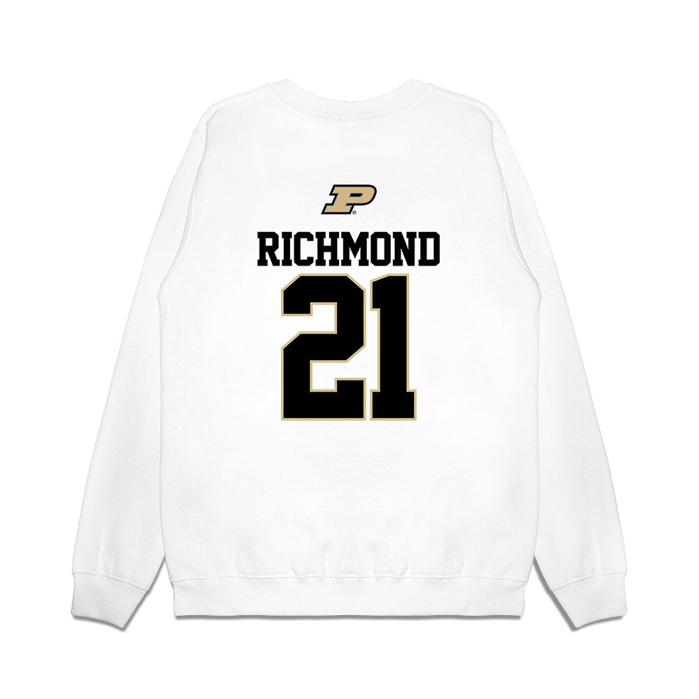 Purdue - NCAA Baseball : CJ Richmond - USA Raglan Premium Crewneck Sweatshirt-1