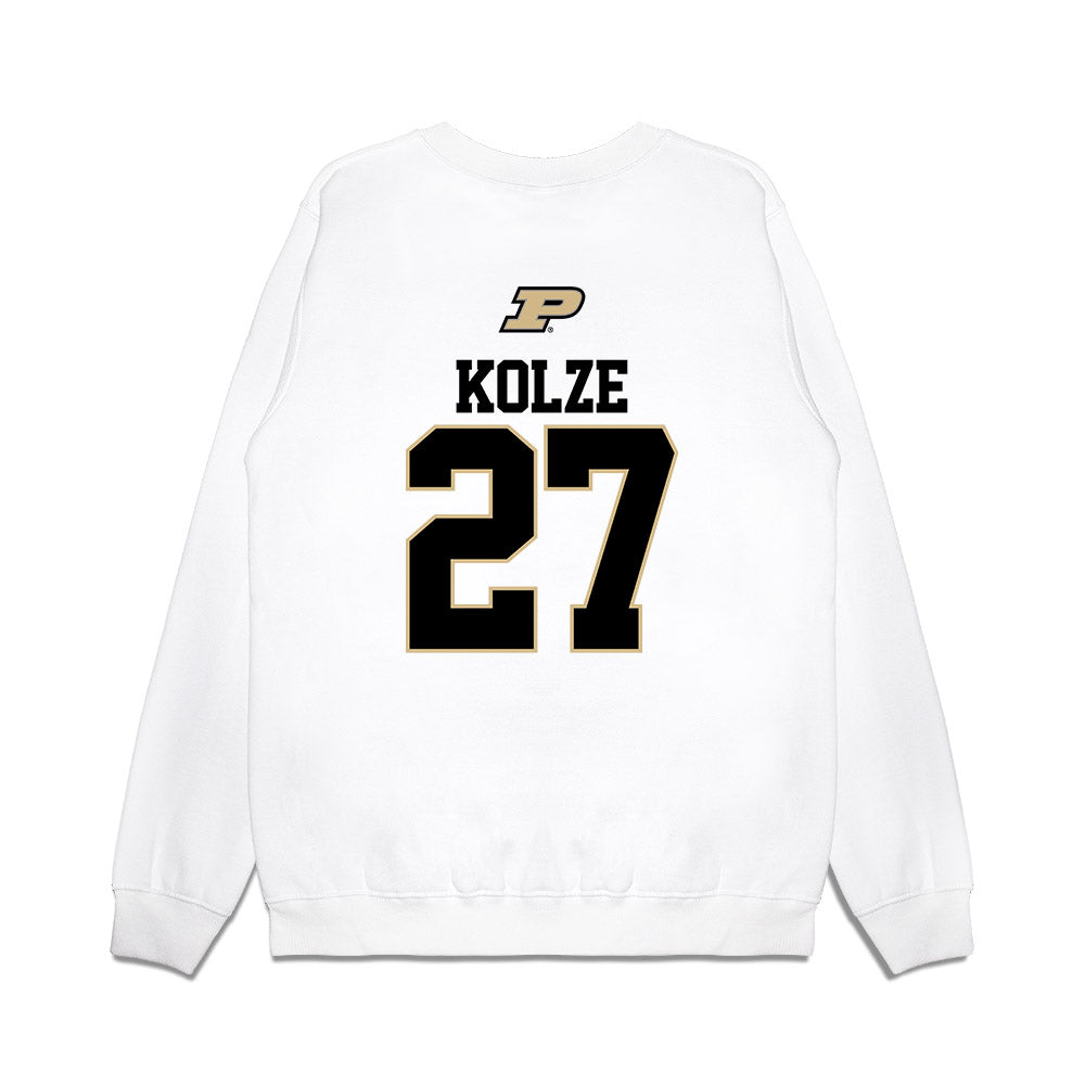 Purdue - NCAA Baseball : Nick Kolze - USA Raglan Premium Crewneck Sweatshirt-1