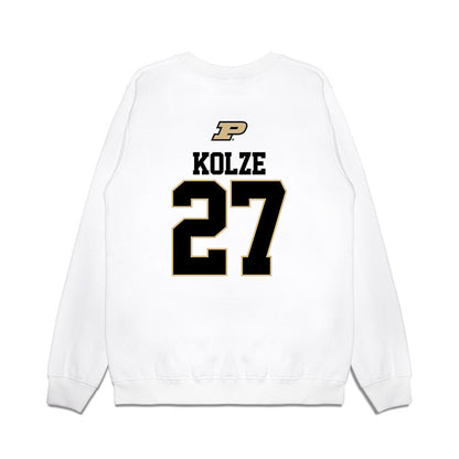 Purdue - NCAA Baseball : Nick Kolze - USA Raglan Premium Crewneck Sweatshirt-1