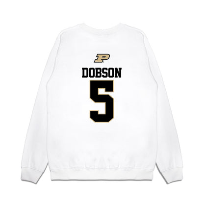 Purdue - NCAA Baseball : Trip Dobson - USA Raglan Premium Crewneck Sweatshirt-1