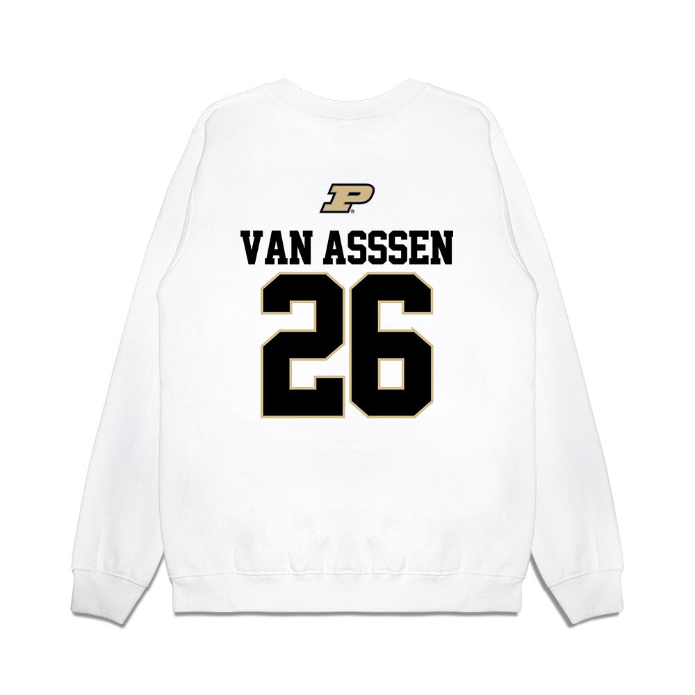 Purdue - NCAA Baseball : Cole Van Asssen - USA Raglan Premium Crewneck Sweatshirt-1
