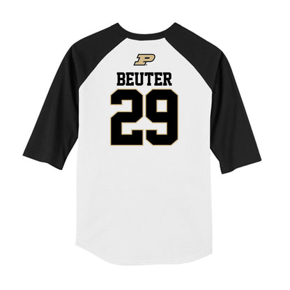 Purdue - NCAA Baseball : Gavin Beuter - USA Raglan Raglan Shirt-1