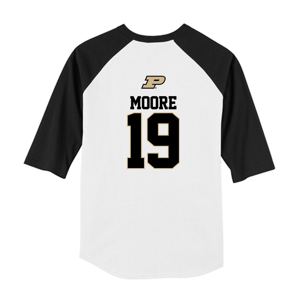 Purdue - NCAA Baseball : Avery Moore - USA Raglan Youth Raglan T-Shirt-1