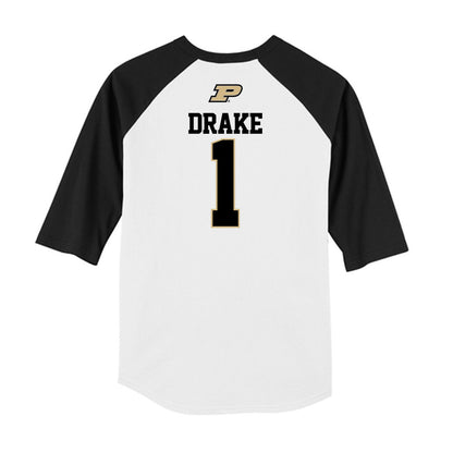 Purdue - NCAA Baseball : Dylan Drake - USA Raglan Raglan Shirt-1