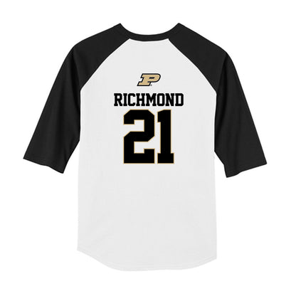 Purdue - NCAA Baseball : CJ Richmond - USA Raglan Youth Raglan T-Shirt-1