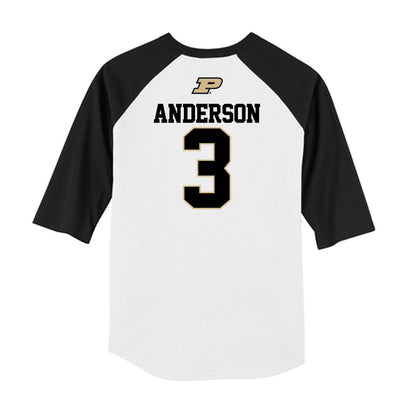 Purdue - NCAA Baseball : Eli Anderson - USA Raglan Raglan Shirt-1