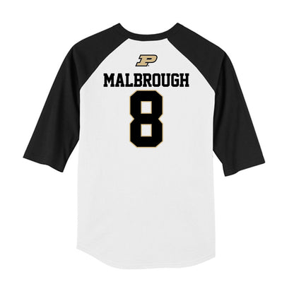 Purdue - NCAA Baseball : Quincy Malbrough - USA Raglan Raglan Shirt-1