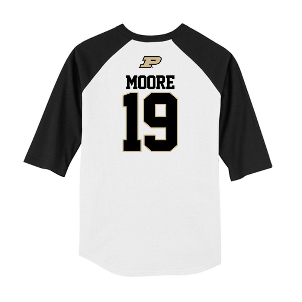 Purdue - NCAA Baseball : Avery Moore - USA Raglan Raglan Shirt-1