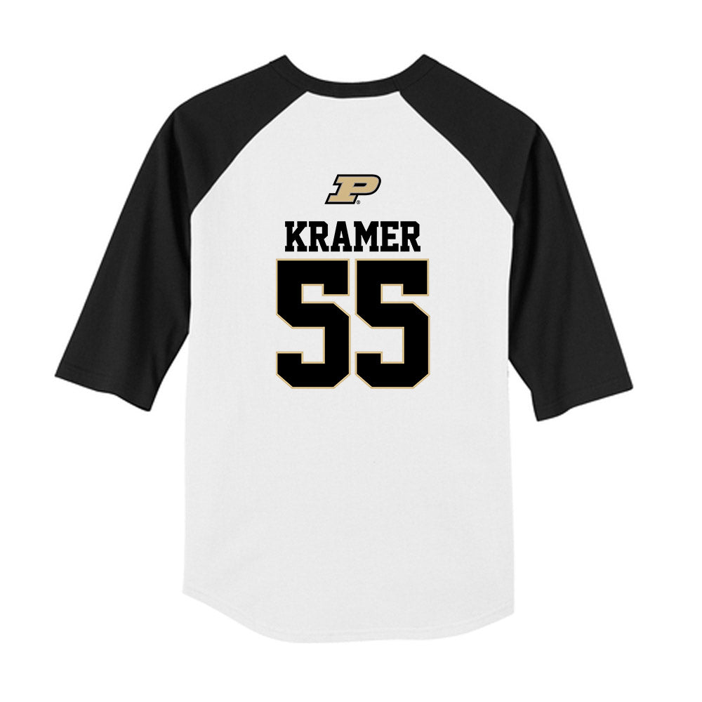 Purdue - NCAA Baseball : Jake Kramer - USA Raglan Youth Raglan T-Shirt-1