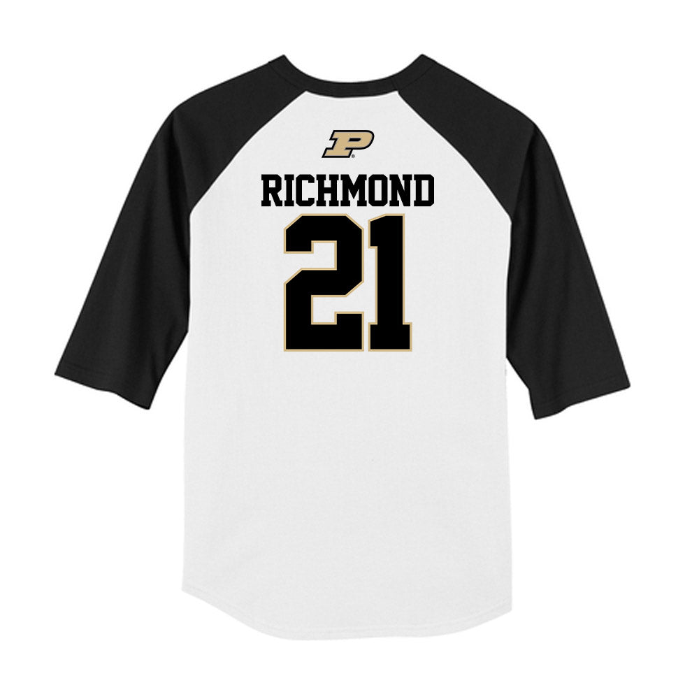 Purdue - NCAA Baseball : CJ Richmond - USA Raglan Raglan Shirt-1