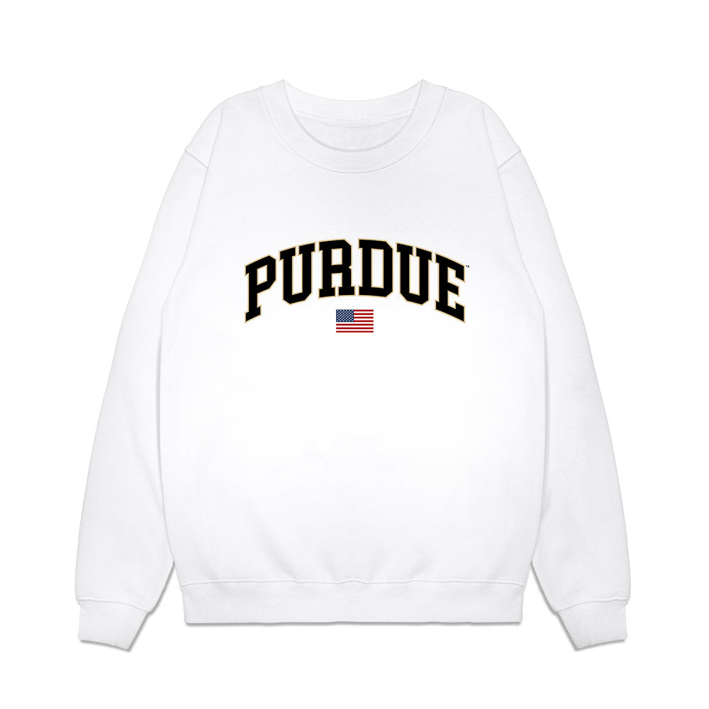 Purdue - NCAA Baseball : Barron Sawyer - USA Raglan Premium Crewneck Sweatshirt-0
