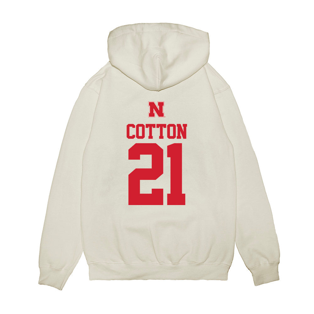 Nebraska - NCAA Baseball : Jaron Cotton - USA Raglan Premium Hooded Sweatshirt-1