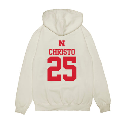 Nebraska - NCAA Baseball : Drew Christo - USA Raglan Premium Hooded Sweatshirt-1