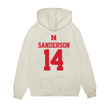 Nebraska - NCAA Baseball : Case Sanderson - USA Raglan Premium Hooded Sweatshirt-1