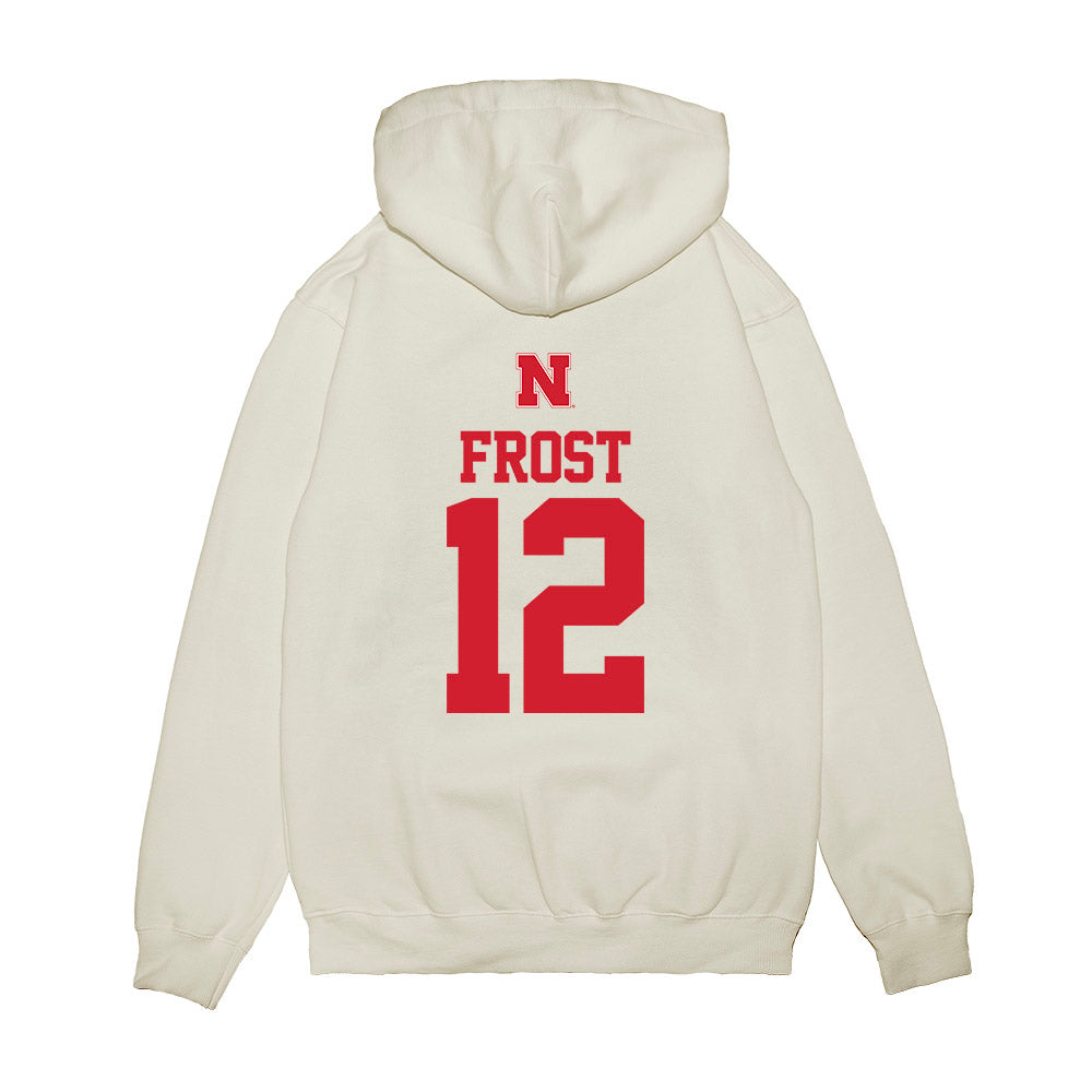 Nebraska - NCAA Baseball : Cael Frost - USA Raglan Premium Hooded Sweatshirt-1