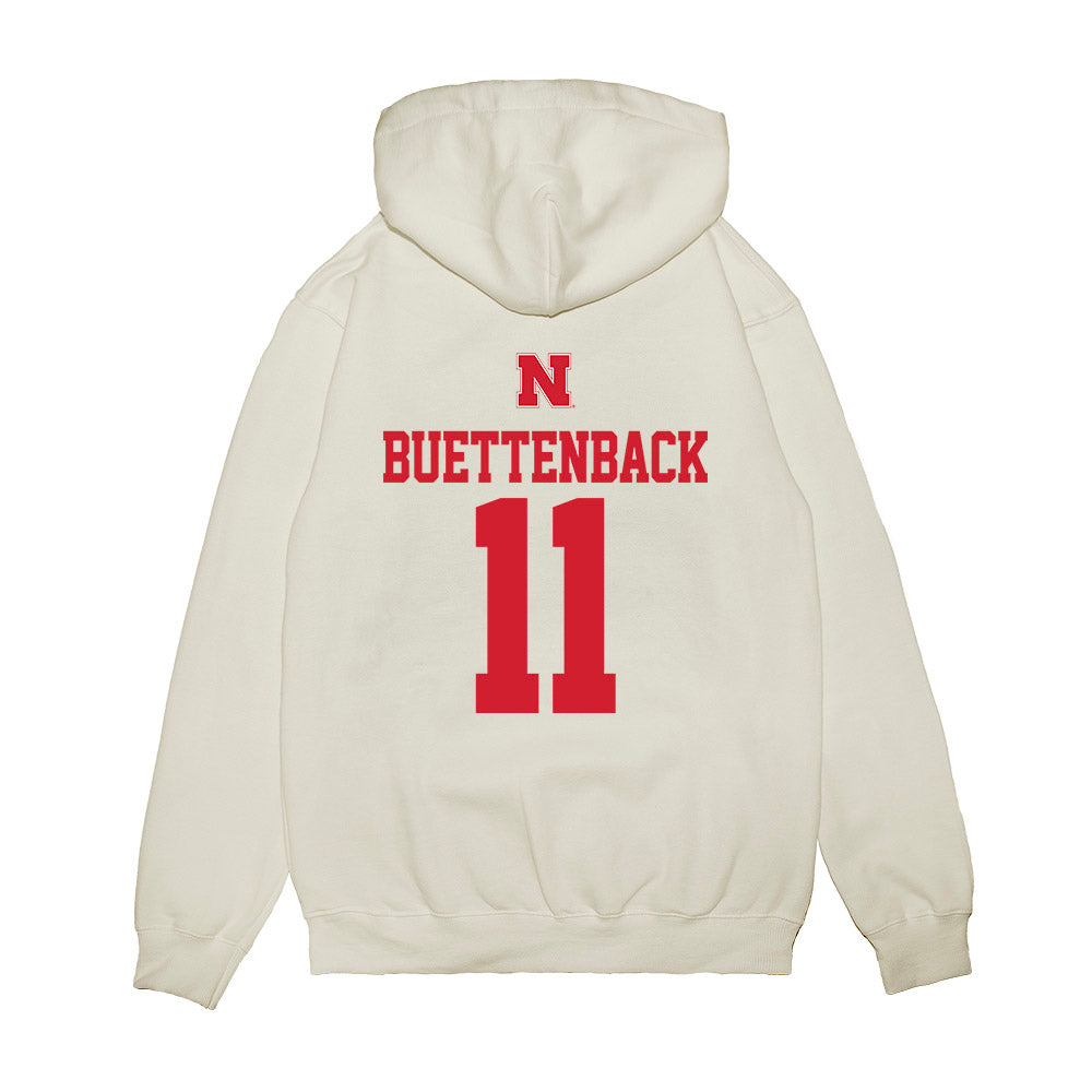 Nebraska - NCAA Baseball : Max Buettenback - USA Raglan Premium Hooded Sweatshirt-1