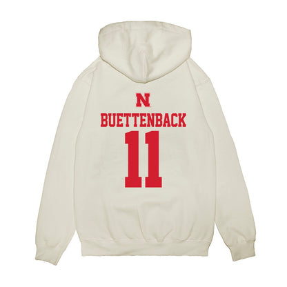 Nebraska - NCAA Baseball : Max Buettenback - USA Raglan Premium Hooded Sweatshirt-1