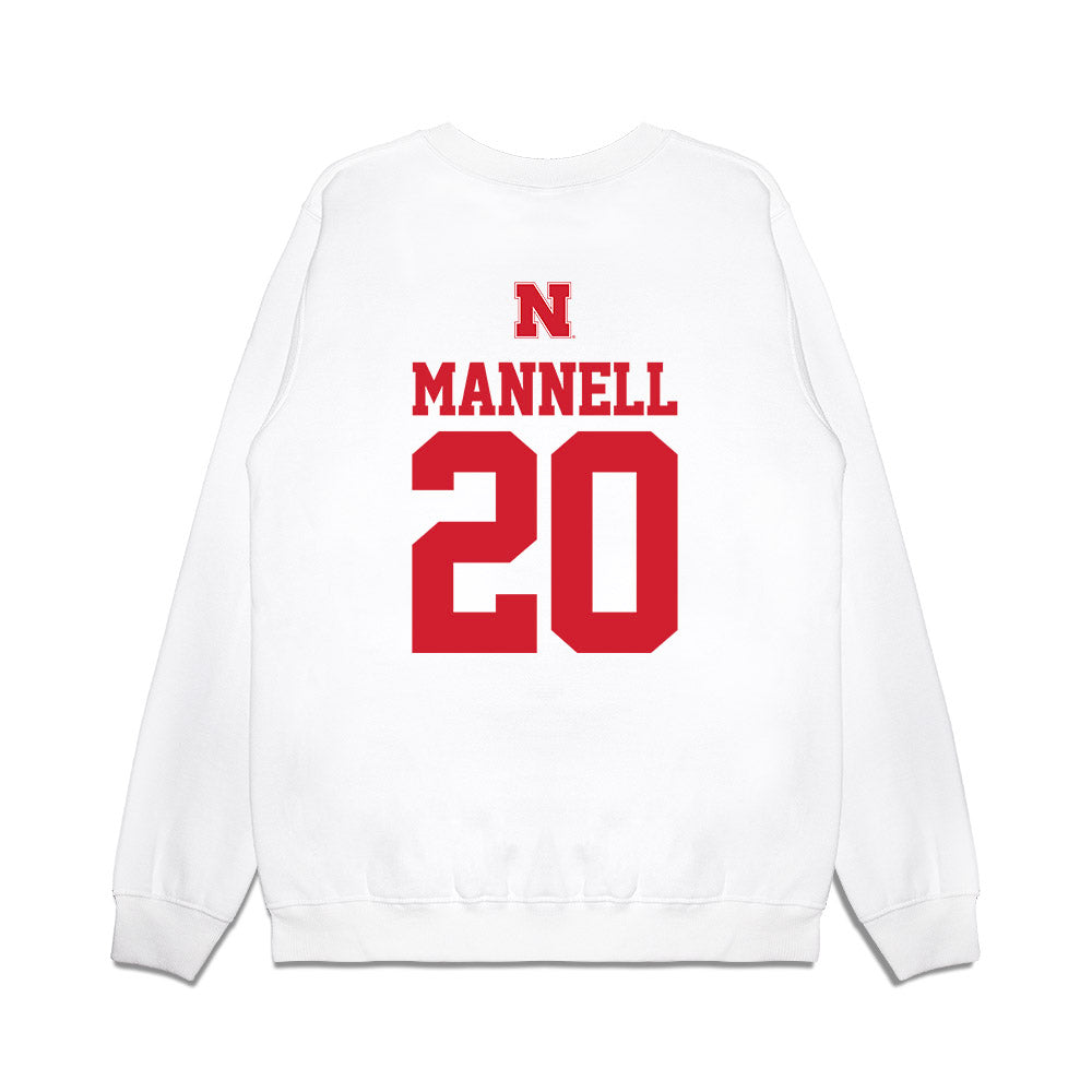 Nebraska - NCAA Baseball : Kevin Mannell - USA Raglan Premium Crewneck Sweatshirt-1