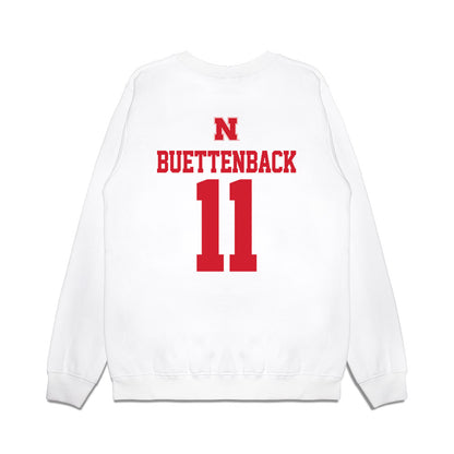 Nebraska - NCAA Baseball : Max Buettenback - USA Raglan Premium Crewneck Sweatshirt-1