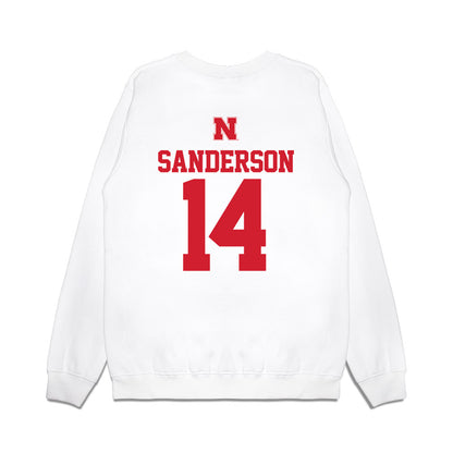 Nebraska - NCAA Baseball : Case Sanderson - USA Raglan Premium Crewneck Sweatshirt-1