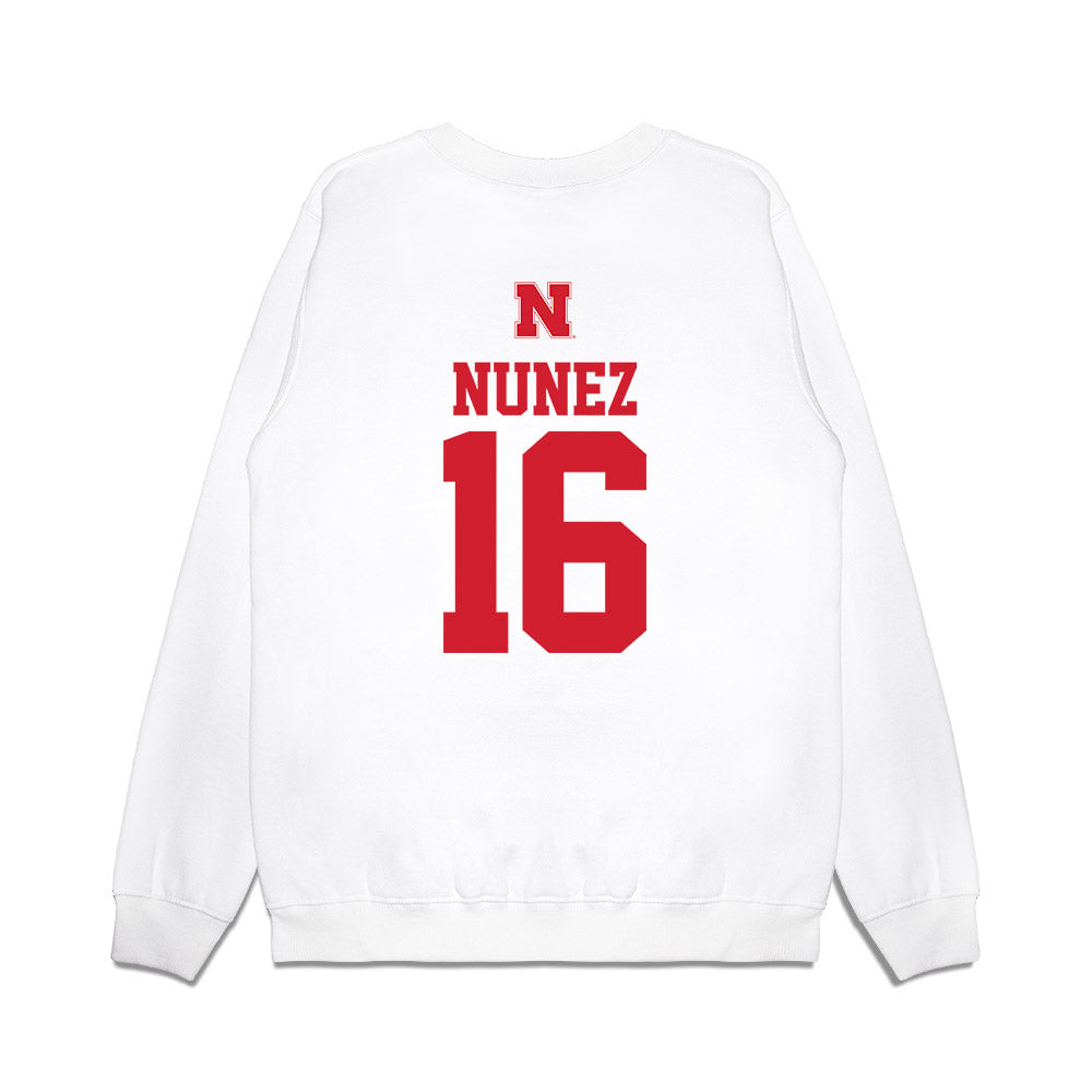Nebraska - NCAA Baseball : Devin Nunez - USA Raglan Premium Crewneck Sweatshirt-1