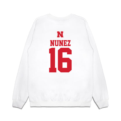 Nebraska - NCAA Baseball : Devin Nunez - USA Raglan Premium Crewneck Sweatshirt-1